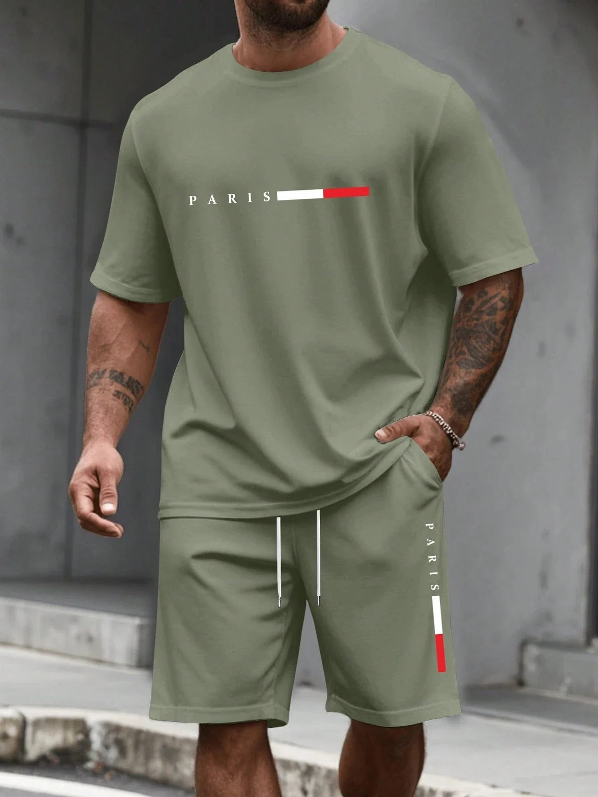 Men's 2-piece set (shirt and shorts)