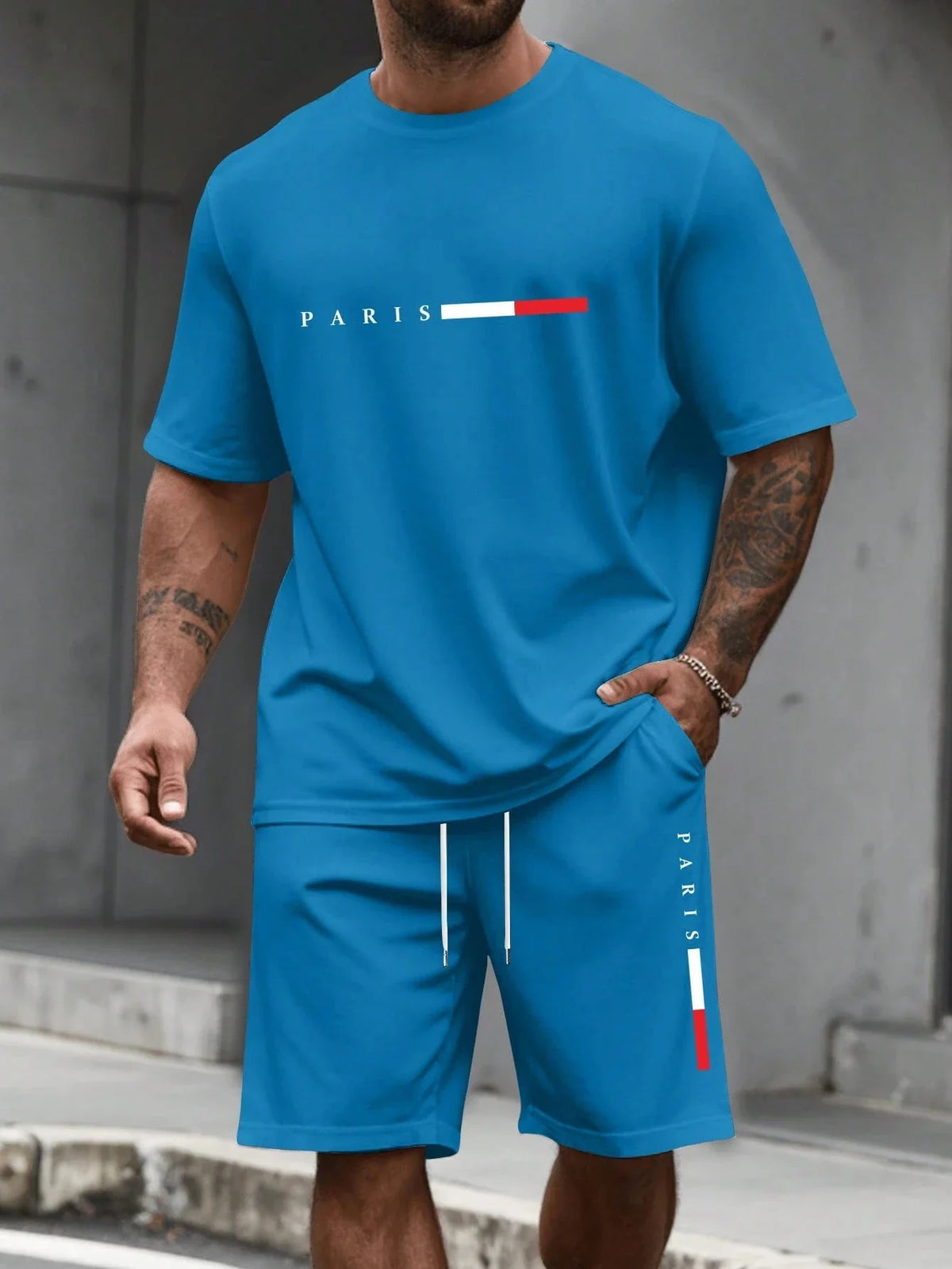 Men's 2-piece set (shirt and shorts)