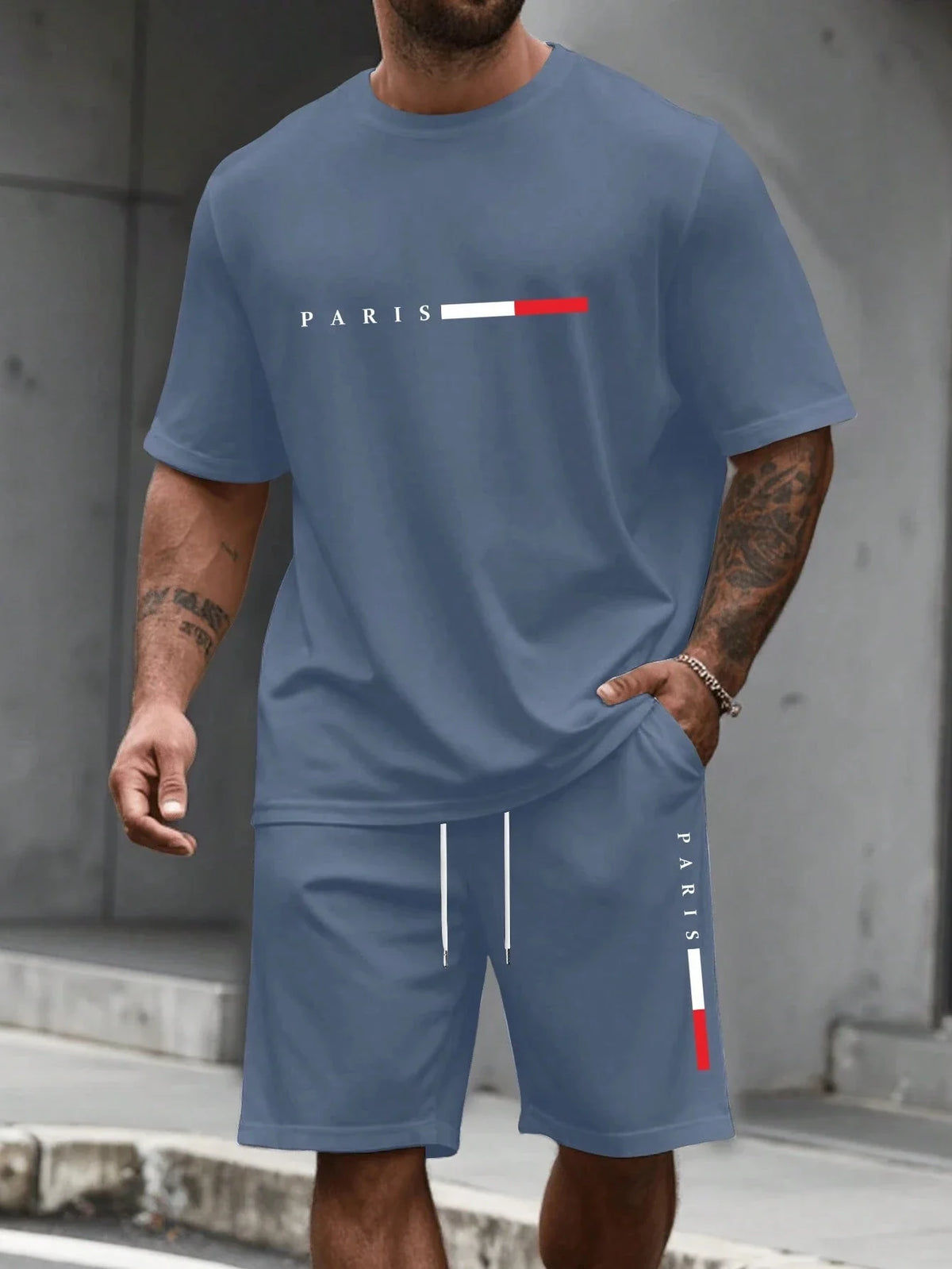 Men's 2-piece set (shirt and shorts)