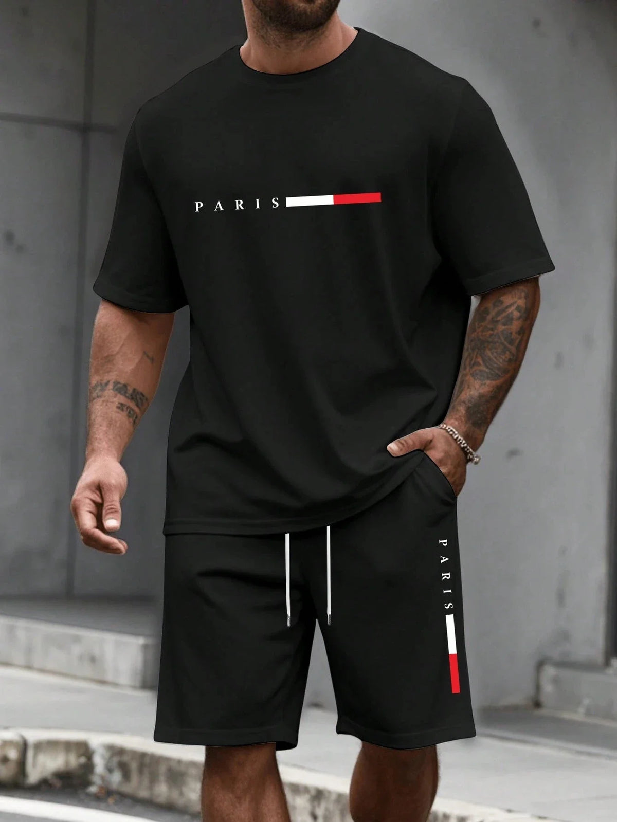 Men's 2-piece set (shirt and shorts)