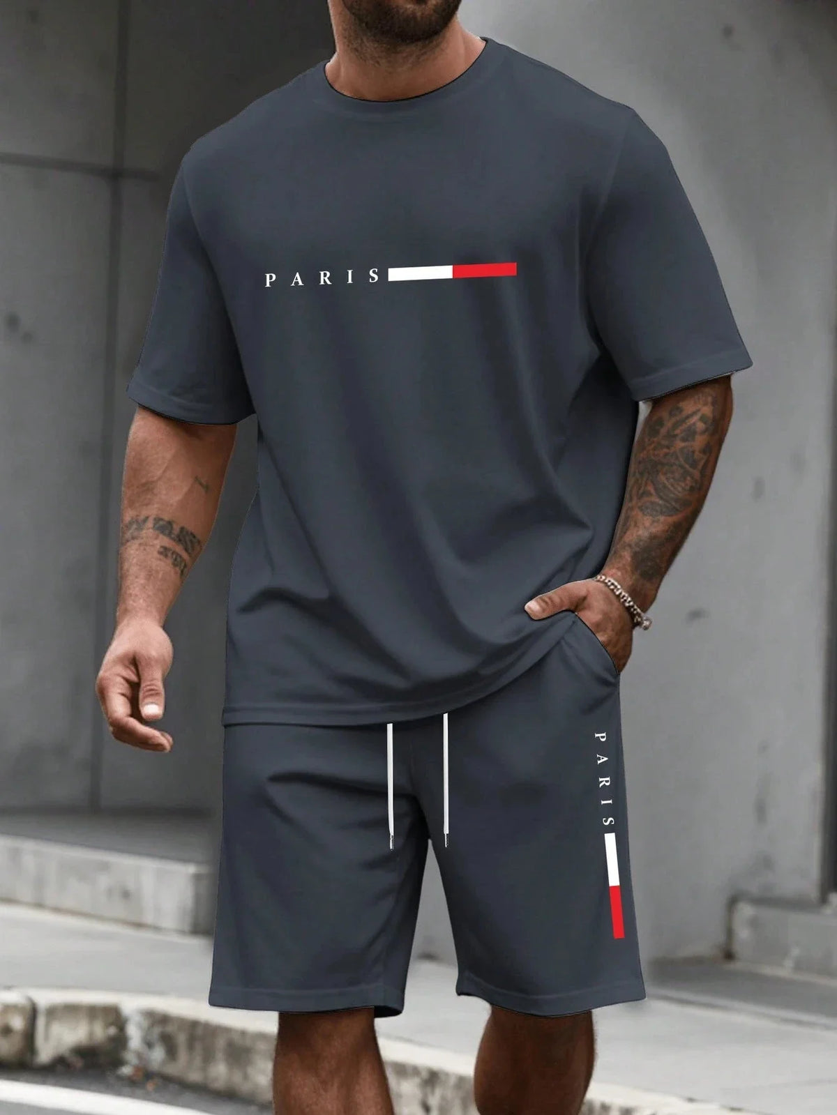 Men's 2-piece set (shirt and shorts)