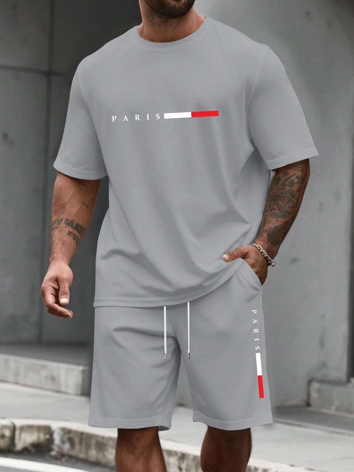 Men's 2-piece set (shirt and shorts)