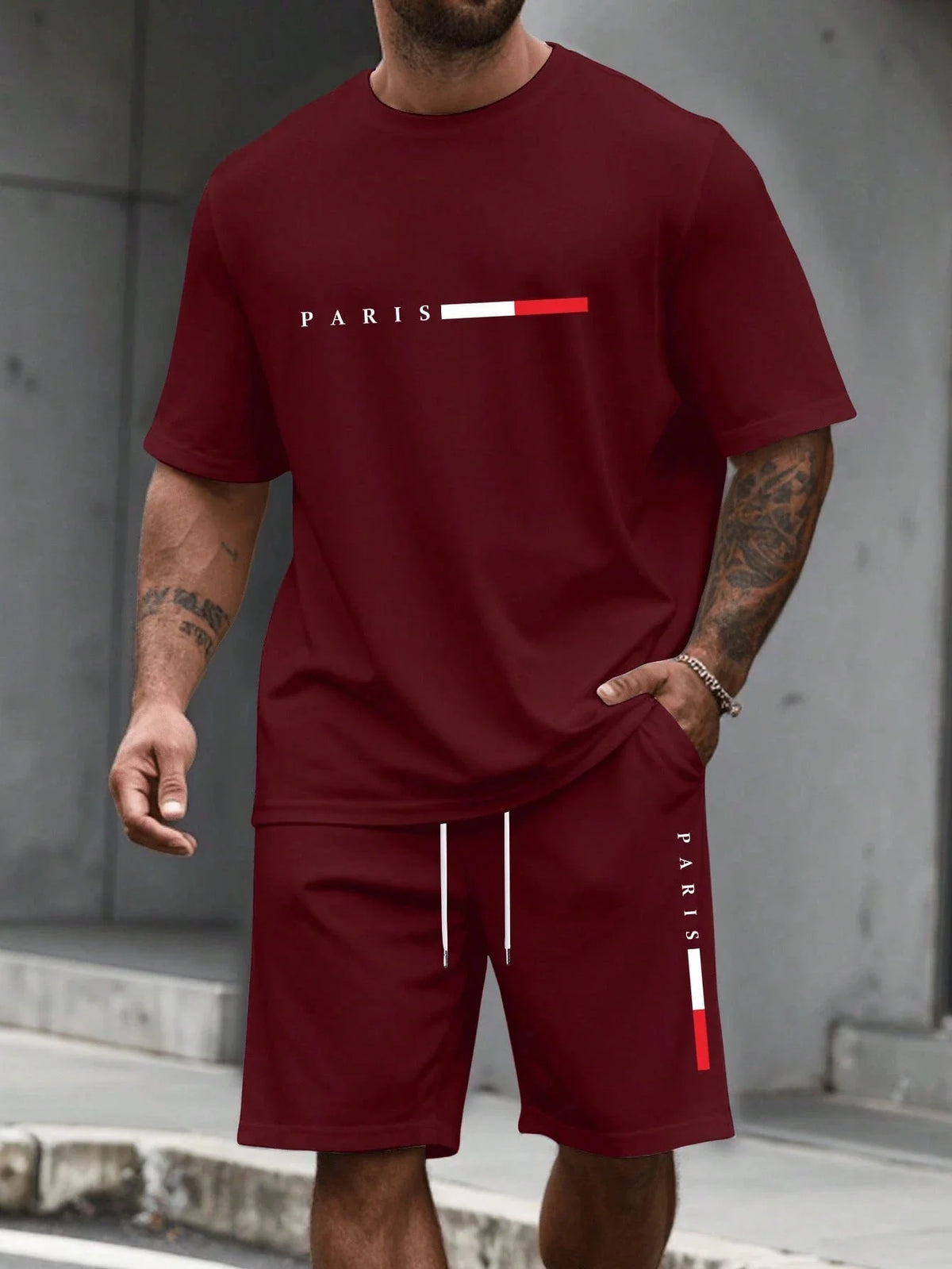 Men's 2-piece set (shirt and shorts)