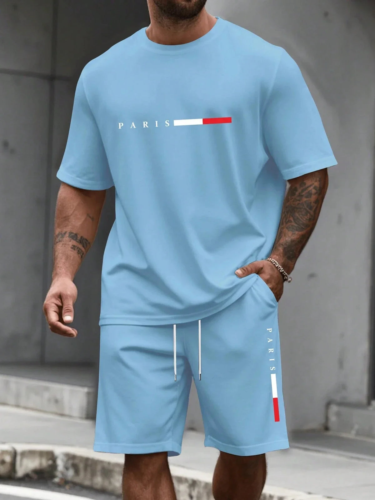 Men's 2-piece set (shirt and shorts)
