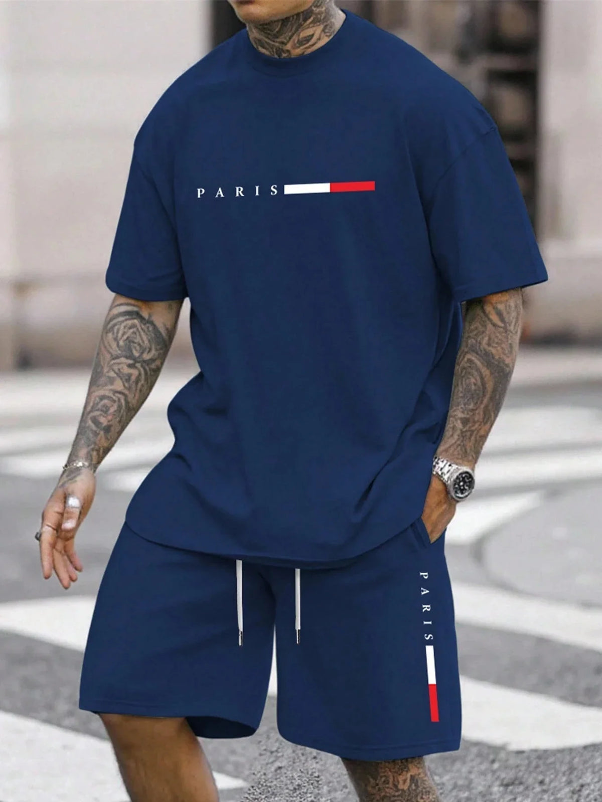 Men's 2-piece set (shirt and shorts)